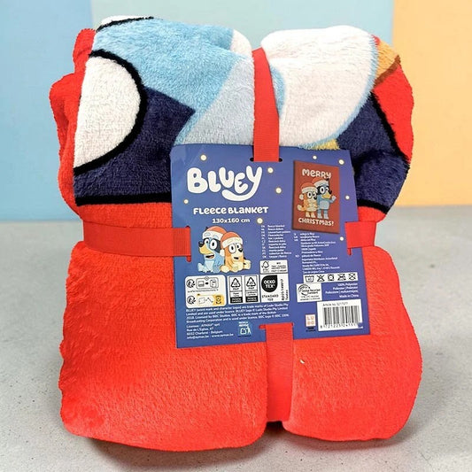 5 Couvertures polaire Bluey / Mickey / Stitch 130 x 160 cm