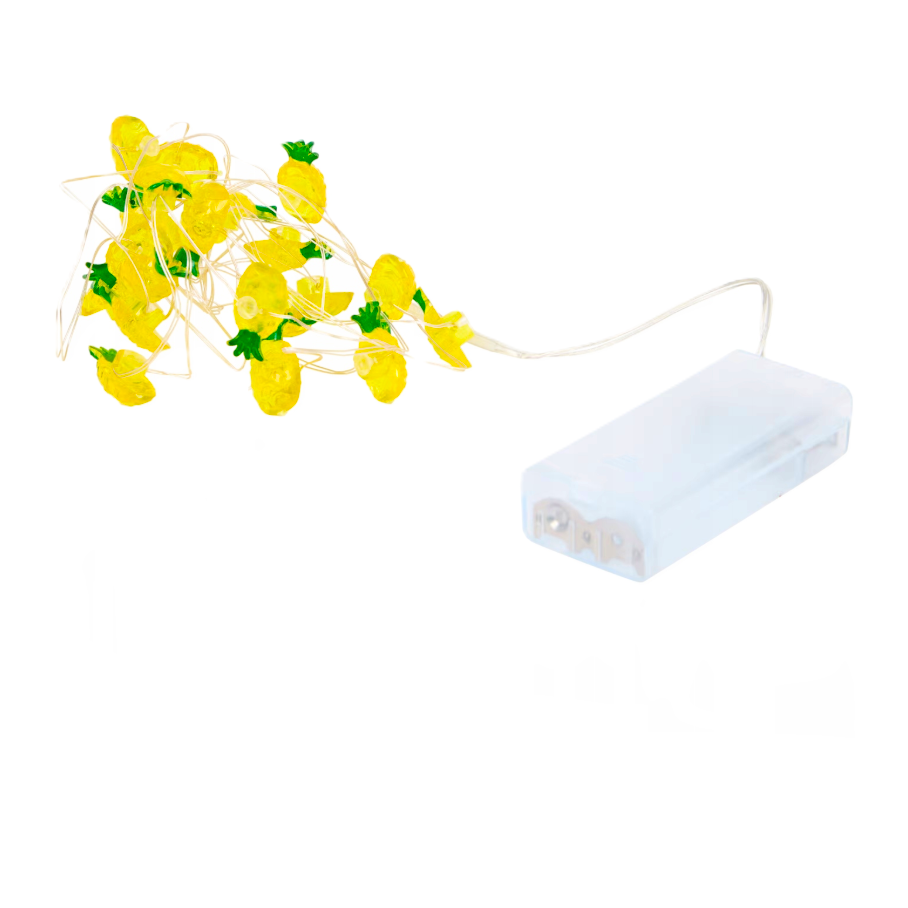 21 Guirlandes Lumineuse 20 LED Ananas / Cerise / Cactus /  Fleur