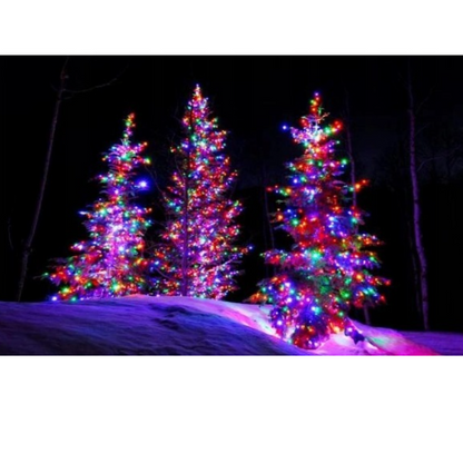 8 Boites : Guirlande lumineuse de Noël multicolore 240 LED - 20 m
