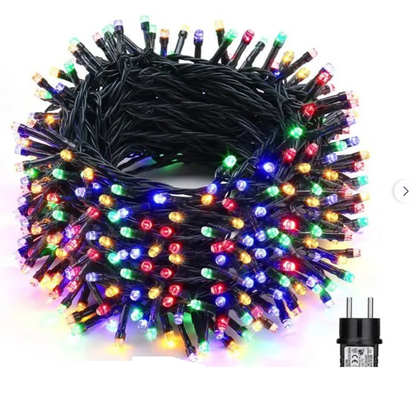 8 Boites : Guirlande lumineuse de Noël multicolore 240 LED - 20 m
