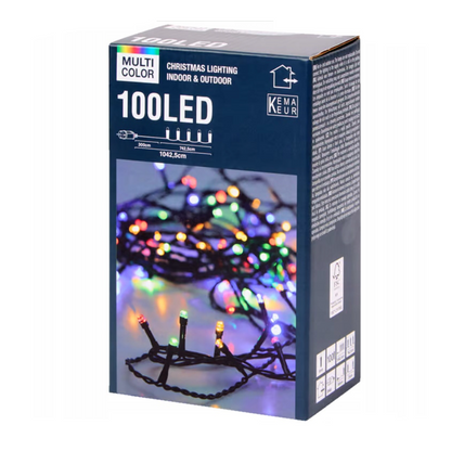 9 Boites : Guirlande lumineuse de Noël multicolore 100 LED - 10 m