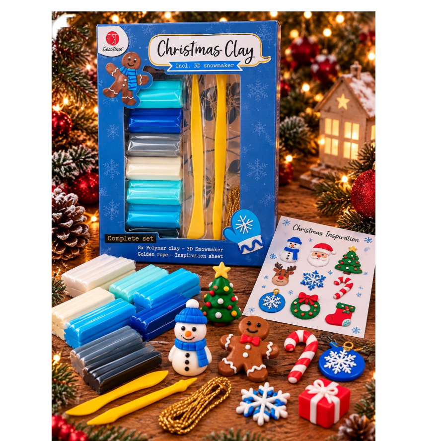 14 Kits Pâte à modeler polymère, coffret de 12 pièces