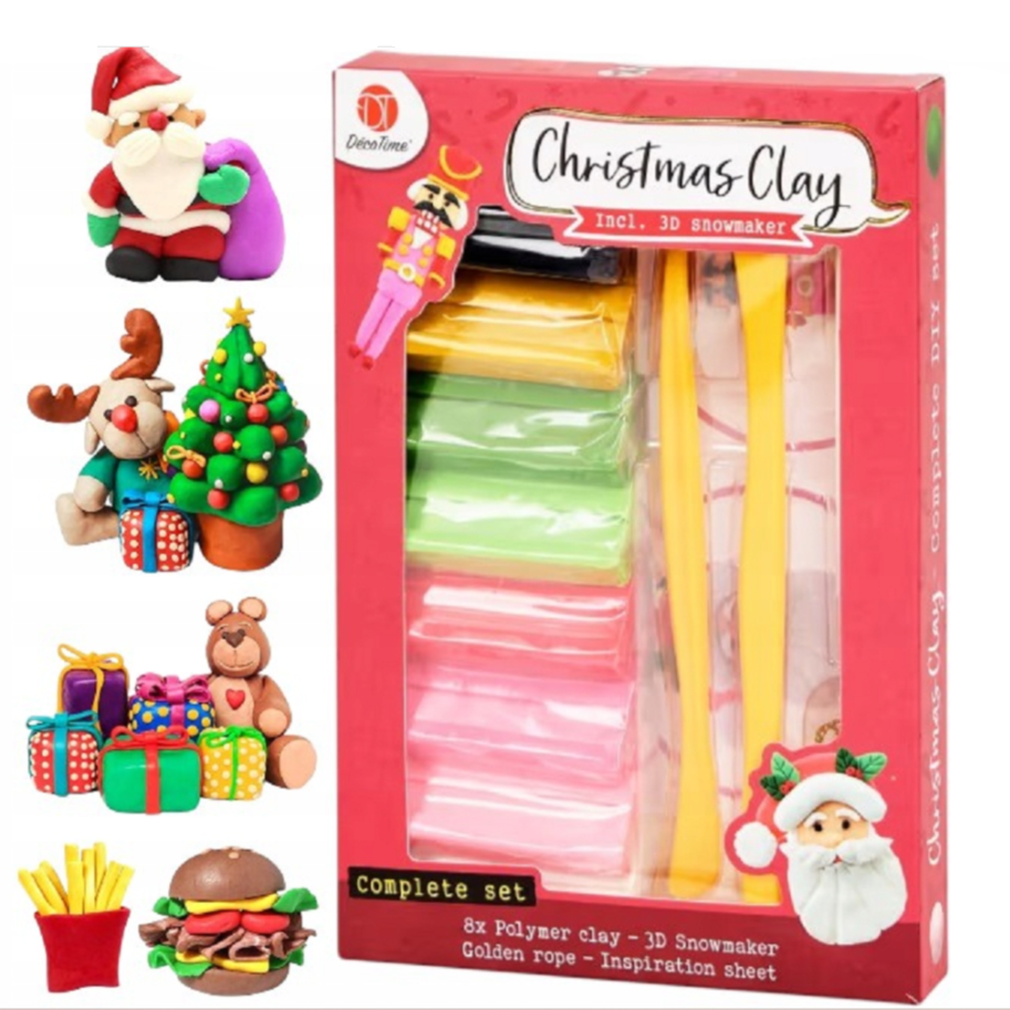 14 Kits Pâte à modeler polymère, coffret de 12 pièces