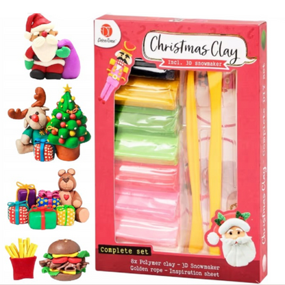14 Kits Pâte à modeler polymère, coffret de 12 pièces