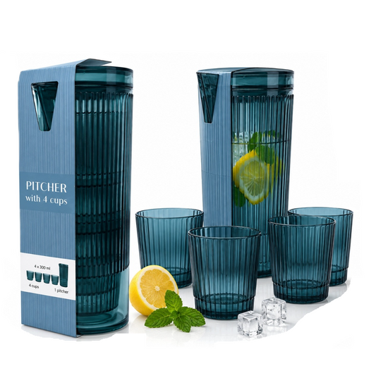 11 Ensembles Carafe & Verres Striés