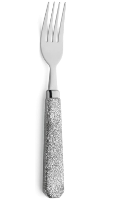 4 Fourchettes à paillettes Argenté