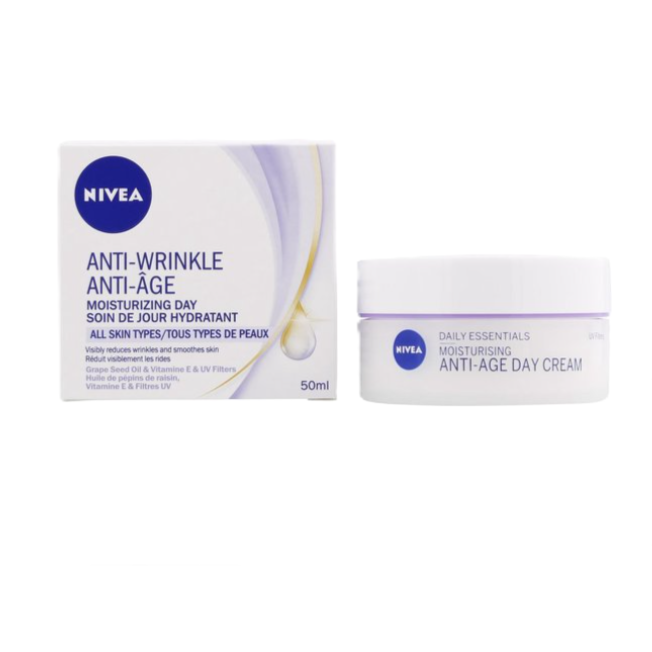 Crème de jour Nivea 50 ml Soin anti rides aux beurre de karité pout tous types de peau