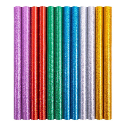 Boite de 12 bâtonnets de colle chaude pailletée 11 mm x 150 mm