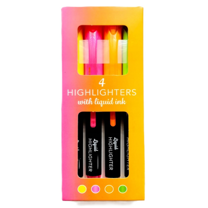 Boite de 4 SURIGNEURS NÉON À ENCRE LIQUIDE