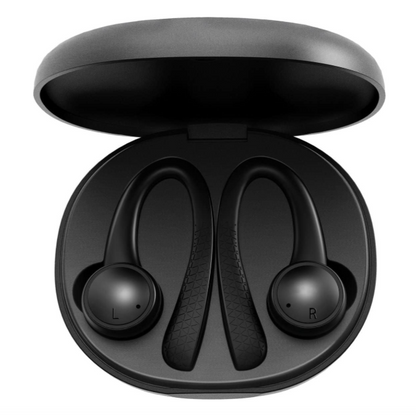 4 Ecouteurs Sans Fil Bluetooth avec crochet d'oreille en silicone