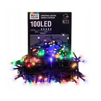 9 Boites : Guirlande lumineuse de Noël multicolore 100 LED - 10 m