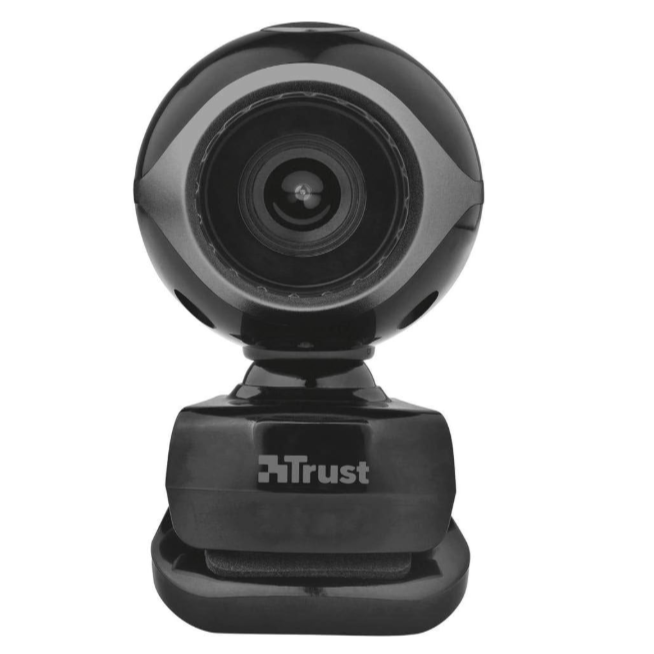 8 Boites : Webcam Trust Exis pour PC portable avec microphone intégré intelligent