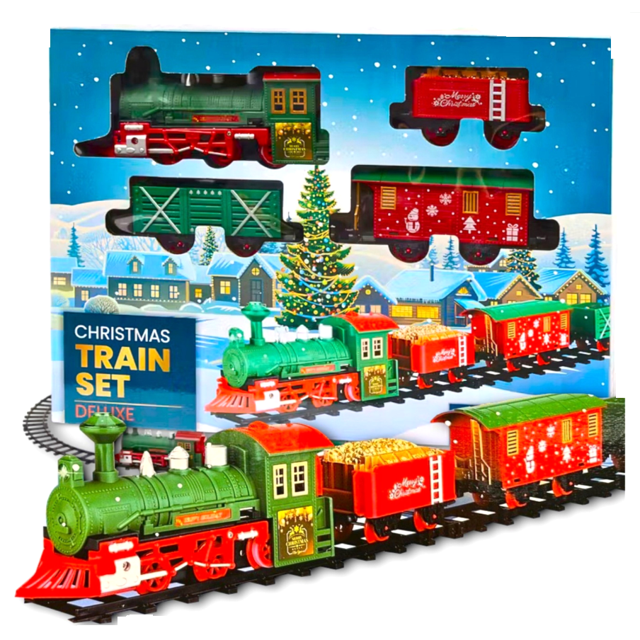 8 Boites : Petit train électrique de Noël avec son et lumière
