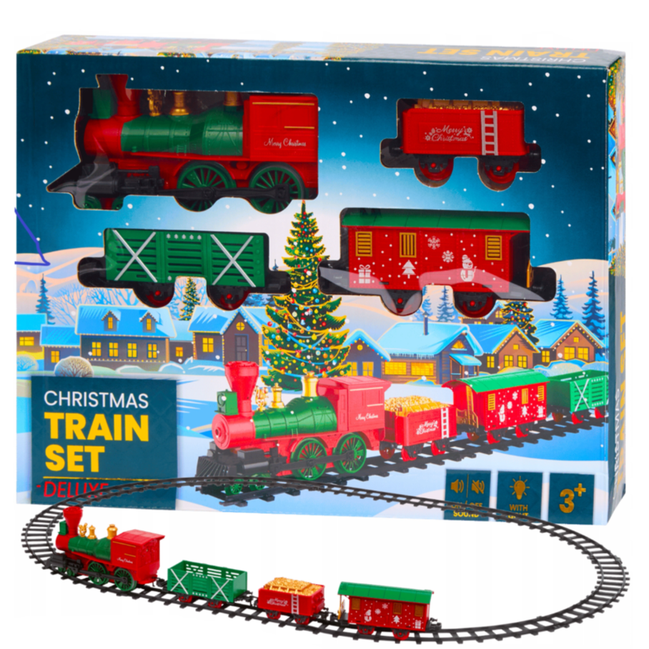 8 Boites : Petit train électrique de Noël avec son et lumière