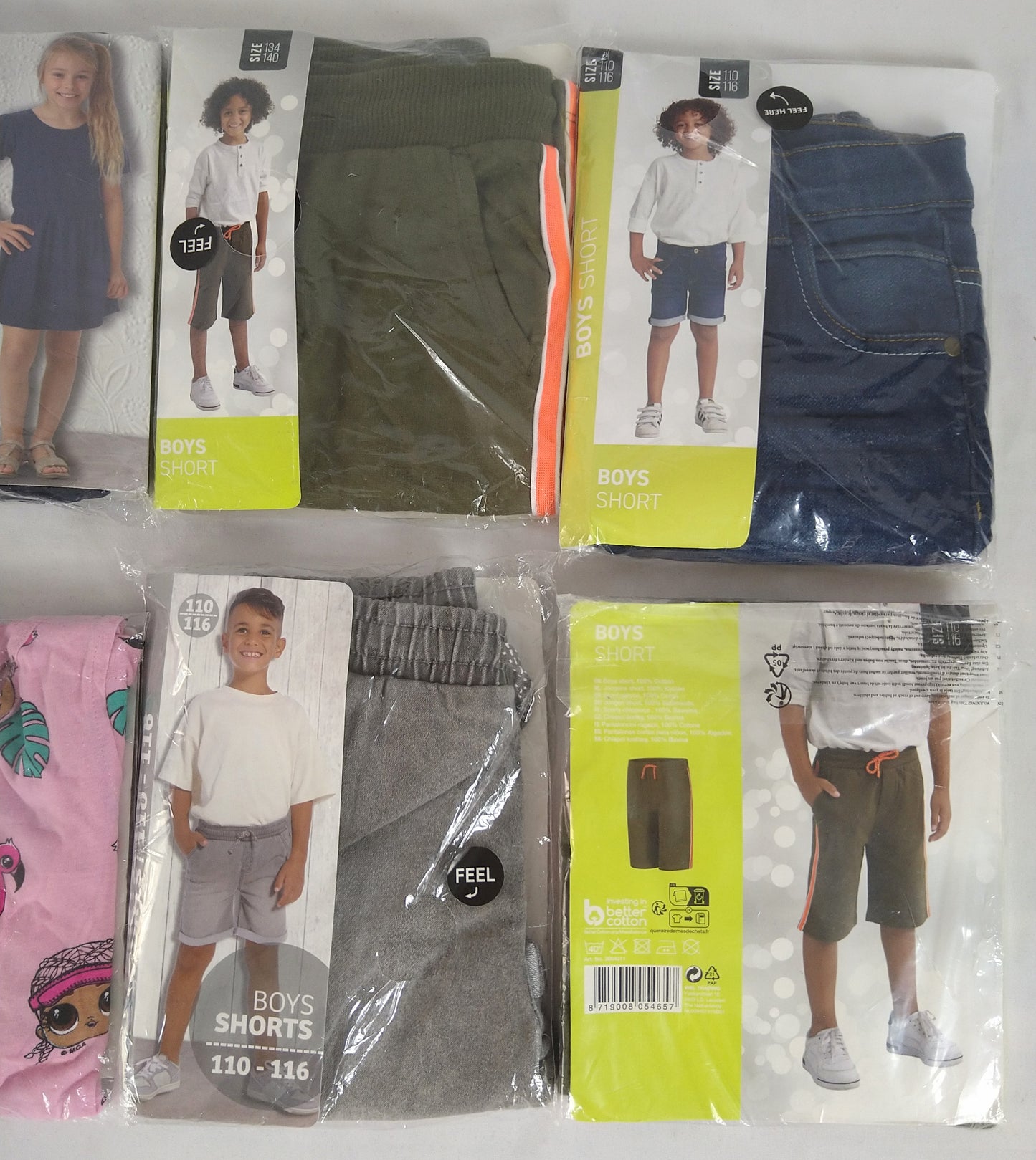 Lot de 18 Vêtements enfant / fille / garçon ( 1.38 euro / pcs )