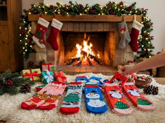 42 Pieces de Noel Bonnets Led et Chaussettes de Noel