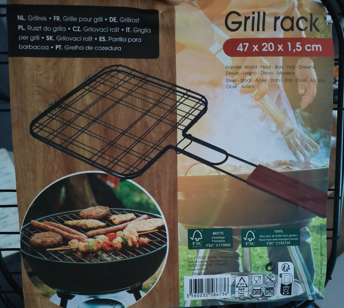 Grille pour barbecue forme carré