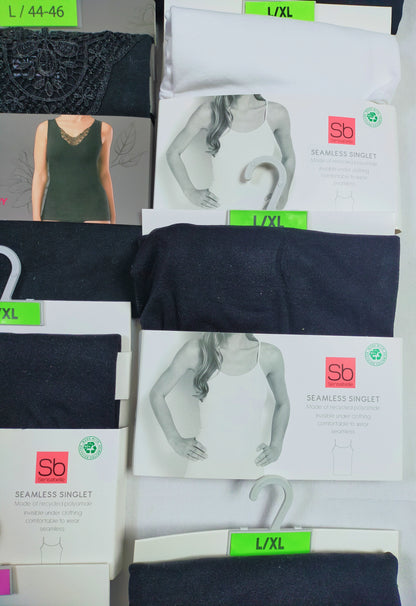 Lot de 45 Articles femme haut / soutien gorge Blanc/ Noir