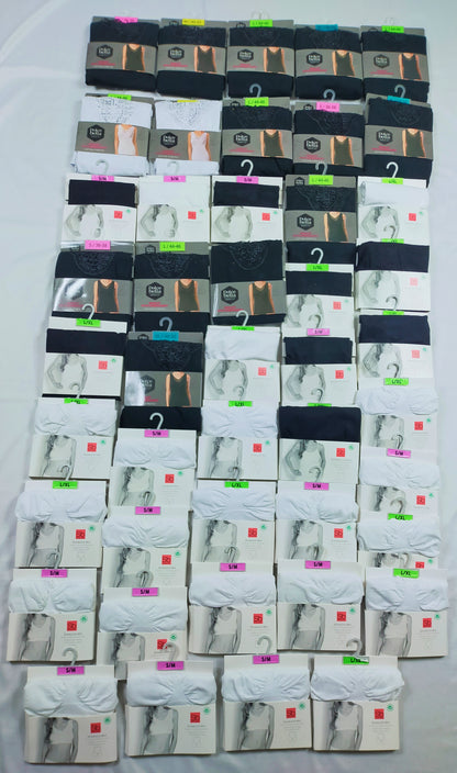 Lot de 45 Articles femme haut / soutien gorge Blanc/ Noir