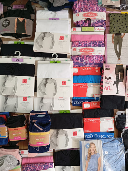 Lot de 90 Pieces Textiles homme / femme / enfant