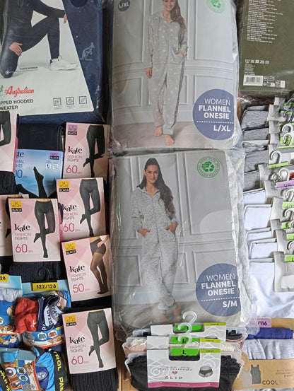 Lot de 72 Pieces Textiles homme / femme / enfant