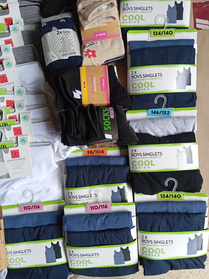 Lot de 72 Pieces Textiles homme / femme / enfant