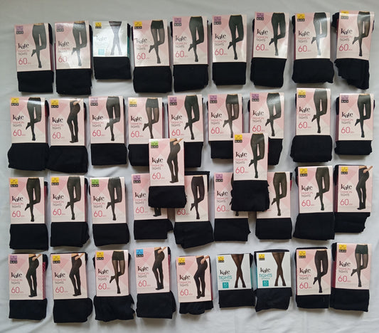 Lot de 38 Paquets de Collants femme noir
