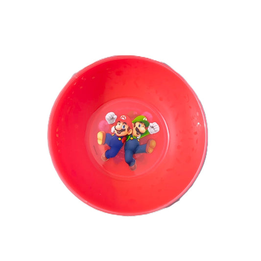 Ensemble de 4 Bols en plastique Réutilisable Super Mario Rouge Enfants