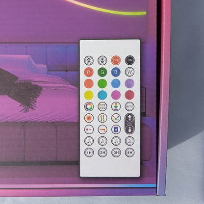 Ruban Led néon RGB fonction musicale et des effets lumineux - télécommande et piles inclus