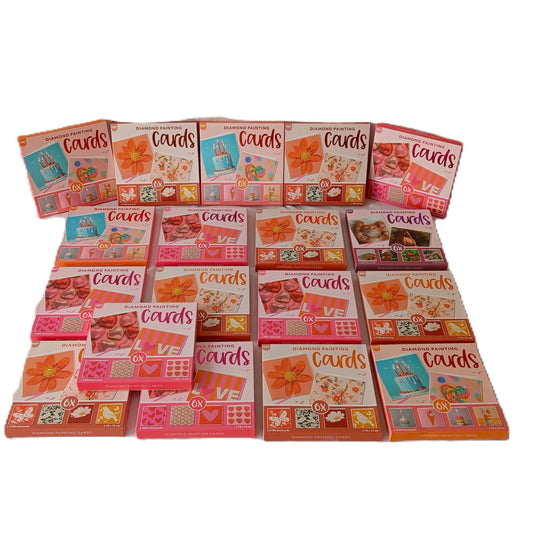 18 Coffrets Cartes Diamond Painting  18 x 18 cm