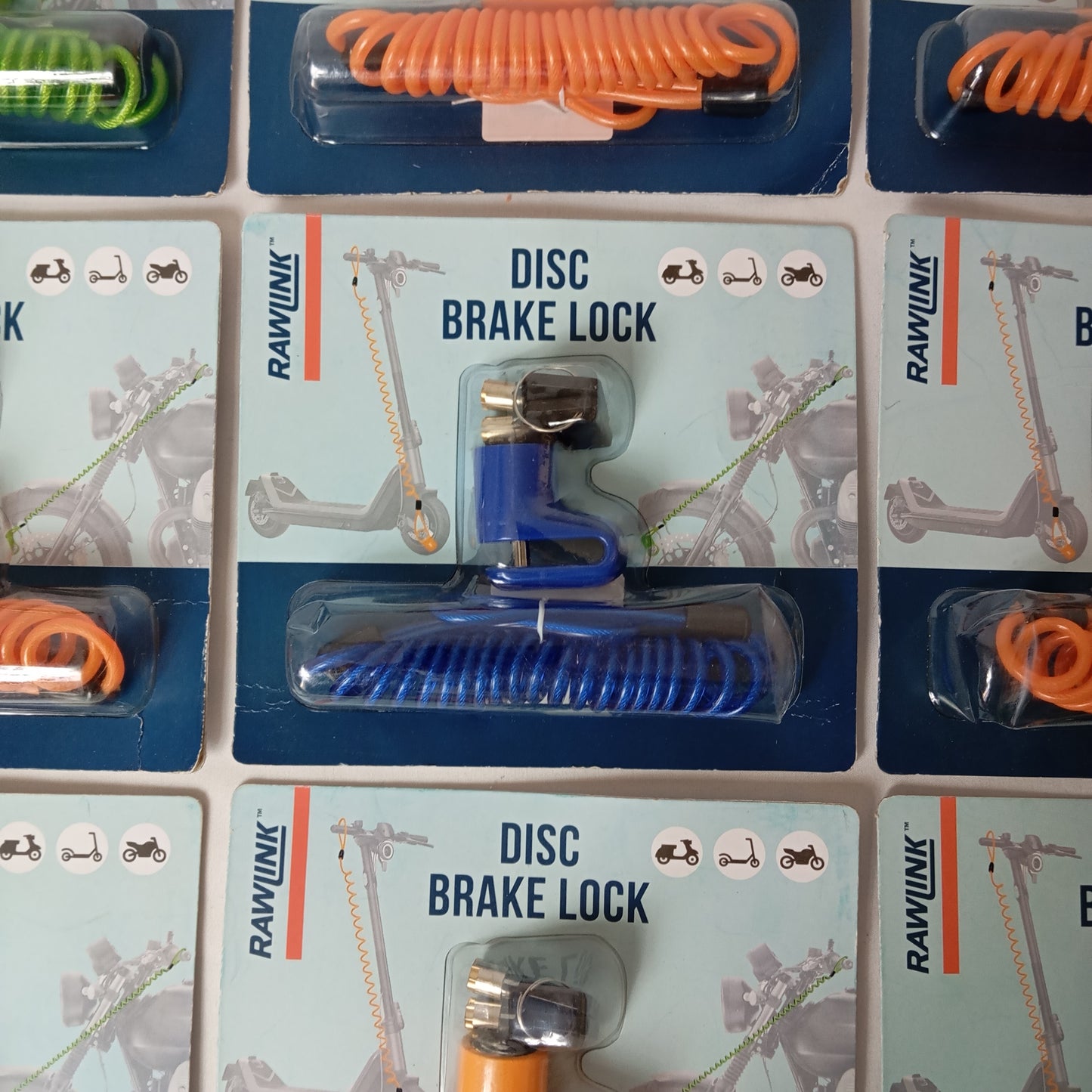 13 Antivol Bloc Disque de frein avec 2 Clés pour Vélo, Moto, Trottinette...
