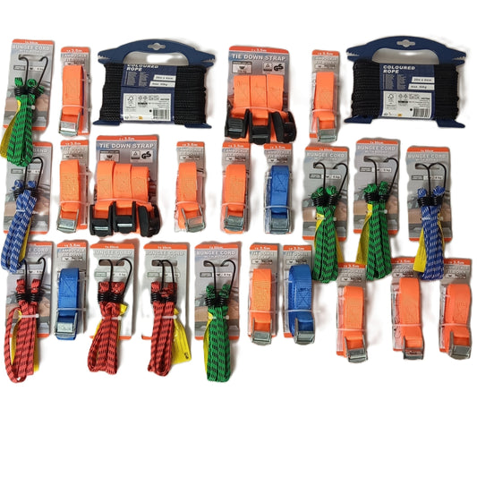 25 Articles Outils Cordes - Sangles - Tendeurs...