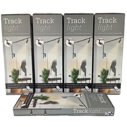5 Boites Spots sur rail 150 cm Noir