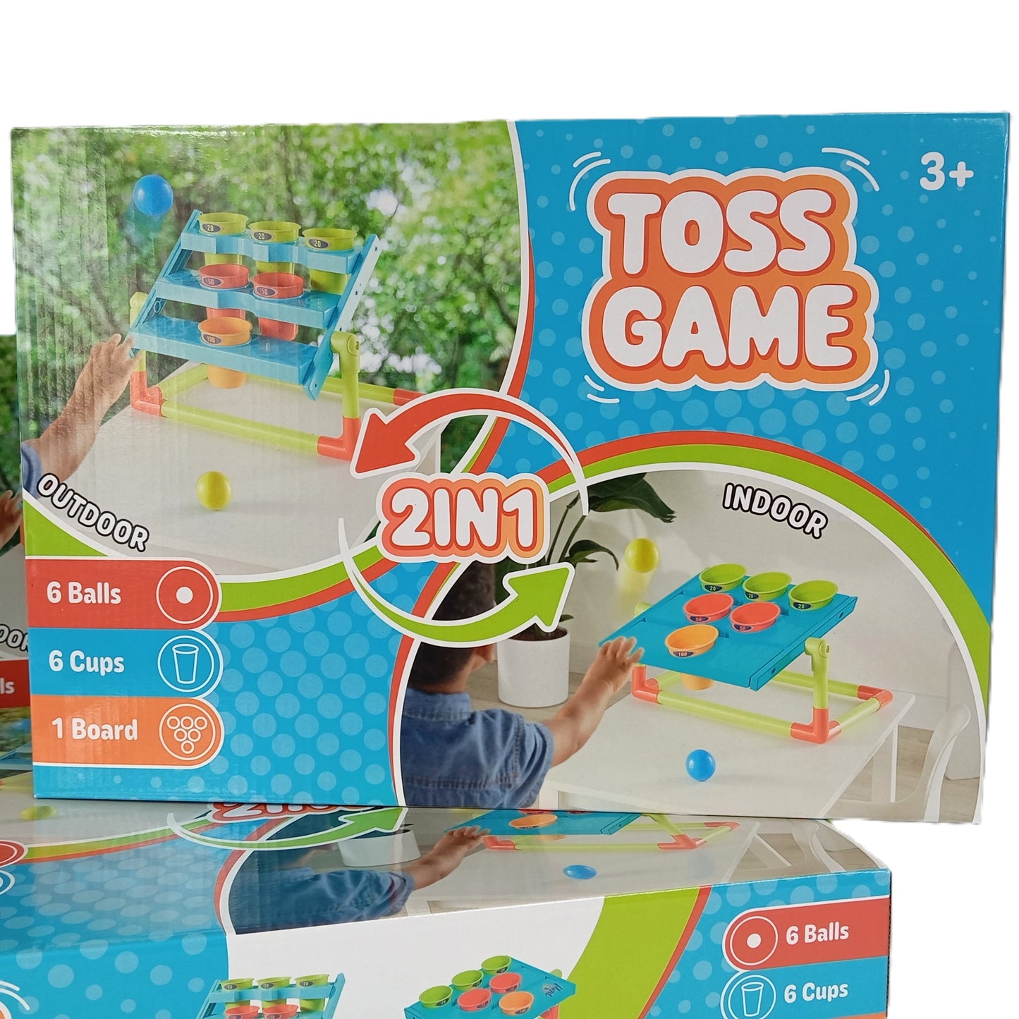 6 Boites de Jeux de lancement de balles " Le Toss Game 2 en 1 "