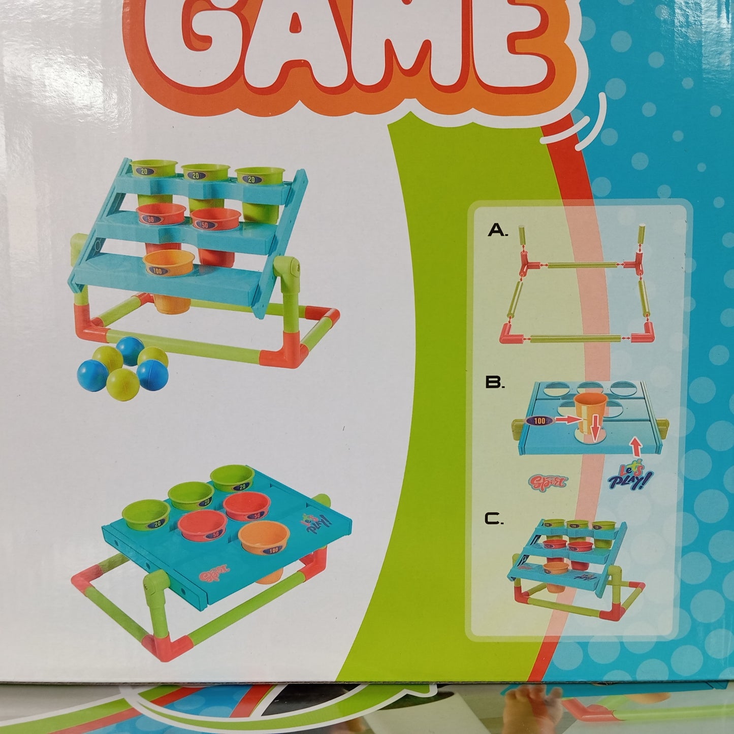 6 Boites de Jeux de lancement de balles " Le Toss Game 2 en 1 "