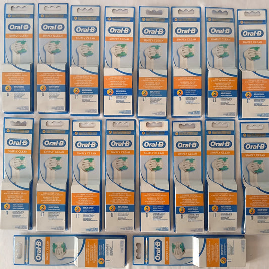 18 Paquets de 2 Brossette Oral-B simply clean Braun