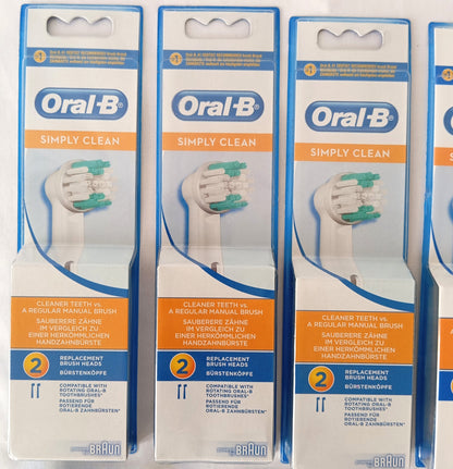 18 Paquets de 2 Brossette Oral-B simply clean Braun