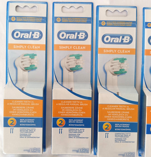 18 Paquets de 2 Brossette Oral-B simply clean Braun