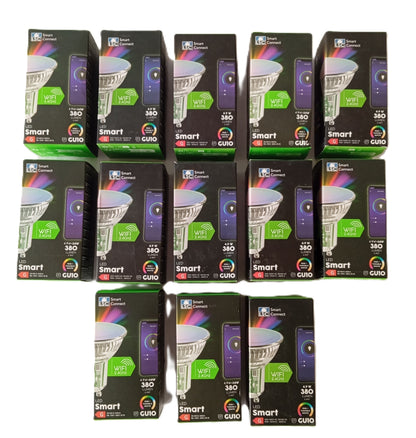 13 Ampoules / Spot connectées LSC Smart Connect Wifi Led GU10 RGB Dimmable