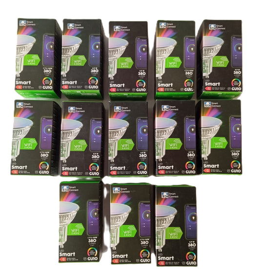 13 Ampoules / Spot connectées LSC Smart Connect Wifi Led GU10 RGB Dimmable