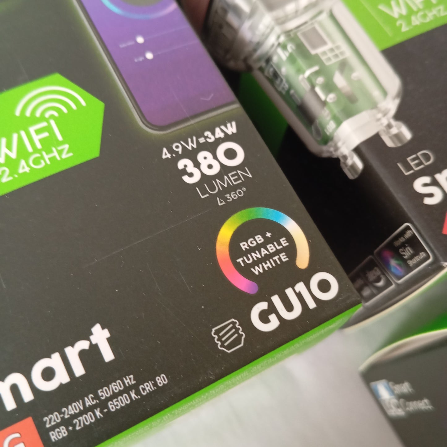 13 Ampoules / Spot connectées LSC Smart Connect Wifi Led GU10 RGB Dimmable