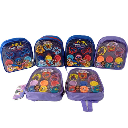 6 Sacs à dos avec pâte à modeler Spider Man- GABBIS Doll House - Paw Patrol