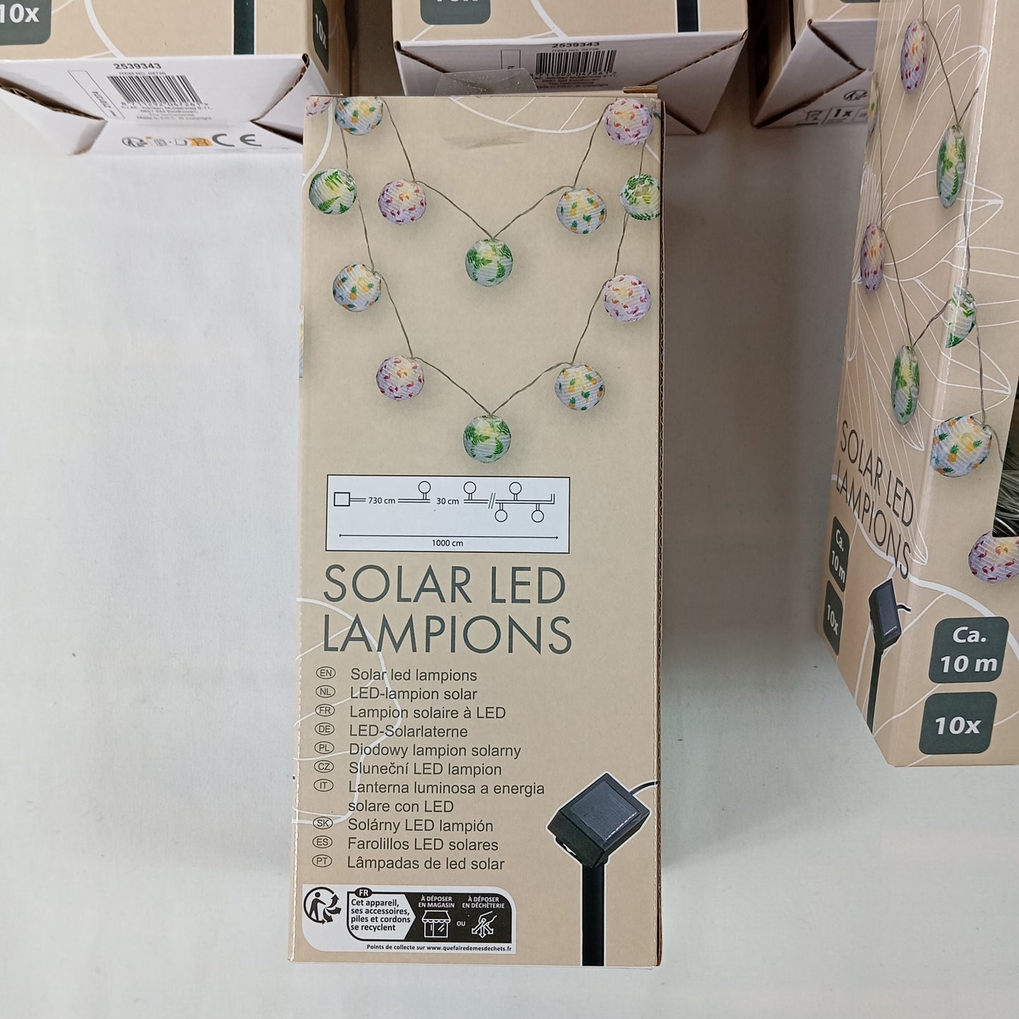 19 Boites de Guirlandes Lampions Solaire à Led 10 mètres