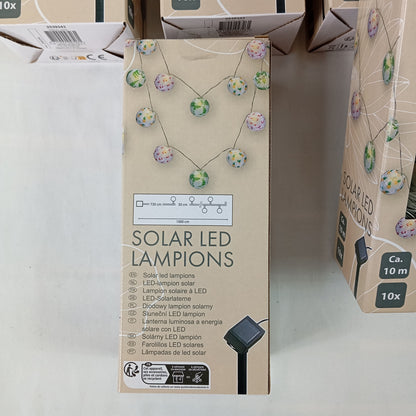 19 Boites de Guirlandes Lampions Solaire à Led 10 mètres