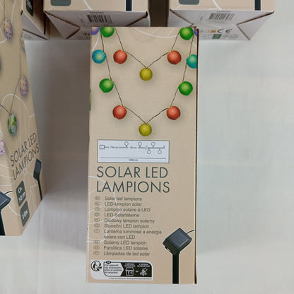 19 Boites de Guirlandes Lampions Solaire à Led 10 mètres