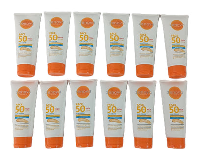 12 Crèmes Solaire pour visage FPS 50 | 100 ml