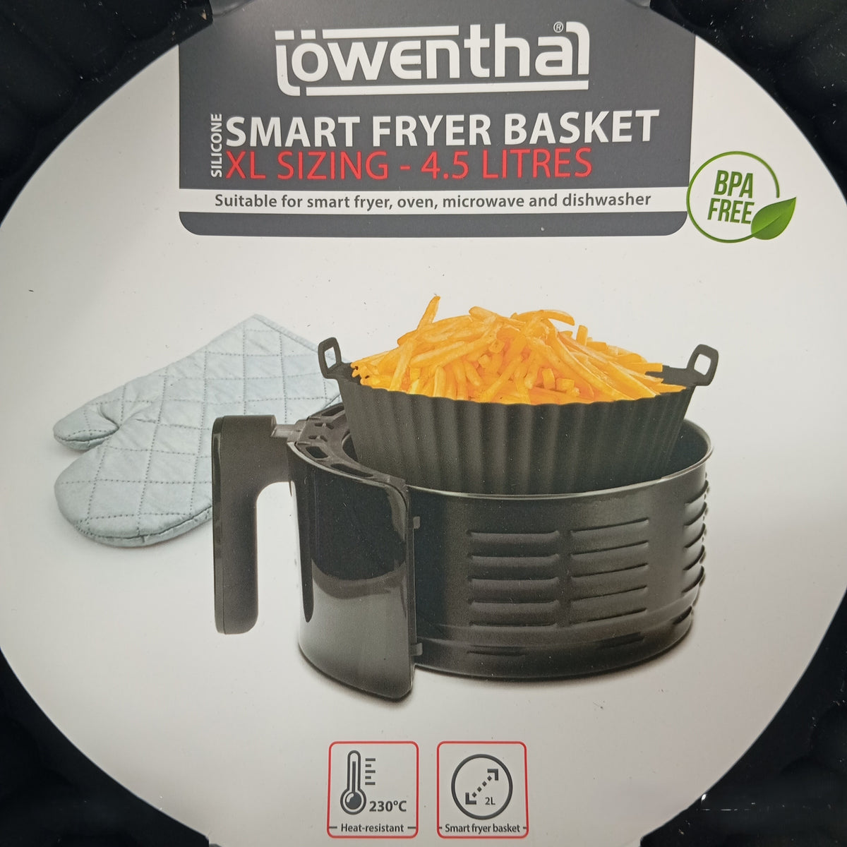 12 Paniers en silicone XL 4.5 L Air fryer - friteuse à air chaud