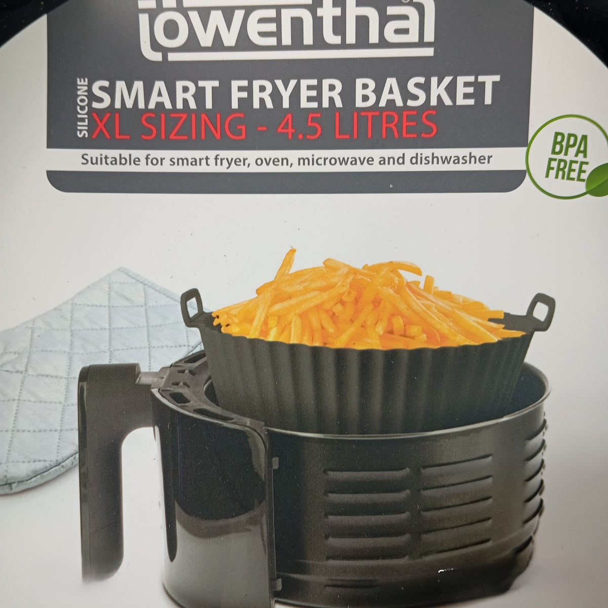 12 Paniers en silicone XL 4.5 L Air fryer - friteuse à air chaud