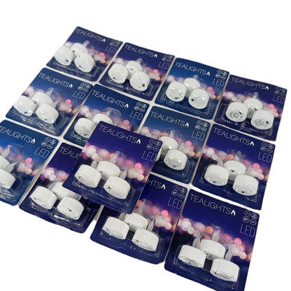 13 packs de 3 bougies chauffe-plat LED – Décoration lumineuse sans flamme