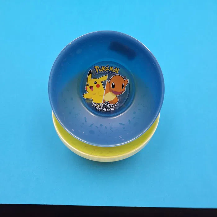 Ensemble de 4 Bols en plastique Réutilisable Pokémon Bleu Enfants